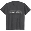 image:imageDays Gone Iconic Distressed Big Chest Logo TShirtDark Heather Grey