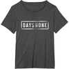 image:imageDays Gone Iconic Distressed Big Chest Logo TShirtDark Heather Grey