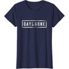 image:imageDays Gone Iconic Distressed Big Chest Logo TShirtNavy Blue
