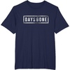 image:imageDays Gone Iconic Distressed Big Chest Logo TShirtNavy Blue