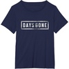image:imageDays Gone Iconic Distressed Big Chest Logo TShirtNavy Blue
