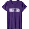 image:imageDays Gone Iconic Distressed Big Chest Logo TShirtPurple
