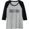 image:imageDays Gone Iconic Distressed Big Chest Logo V2 Raglan Baseball TeeBlackAthletic Heather