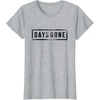image:imageDays Gone Iconic Distressed Big Chest Logo V2 TShirtHeather Grey