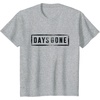image:imageDays Gone Iconic Distressed Big Chest Logo V2 TShirtHeather Grey