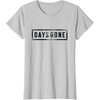 image:imageDays Gone Iconic Distressed Big Chest Logo V2 TShirtSilver Grey