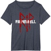 image:imageDays Gone RIP Farewell Distressed Big Chest Logo TShirtHeather Blue