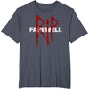 image:imageDays Gone RIP Farewell Distressed Big Chest Logo TShirtHeather Blue