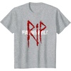 image:imageDays Gone RIP Farewell Distressed Big Chest Logo TShirtHeather Grey