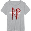 image:imageDays Gone RIP Farewell Distressed Big Chest Logo TShirtHeather Grey