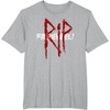 image:imageDays Gone RIP Farewell Distressed Big Chest Logo TShirtHeather Grey