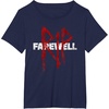 image:imageDays Gone RIP Farewell Distressed Big Chest Logo TShirtNavy Blue