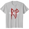 image:imageDays Gone RIP Farewell Distressed Big Chest Logo TShirtSilver Grey