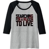 image:imageDays Gone Searching For A Reason To Live Big Chest Logo Raglan Baseball TeeBlackAthletic Heather