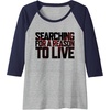 image:imageDays Gone Searching For A Reason To Live Big Chest Logo Raglan Baseball TeeNavy BlueAthletic Heather
