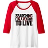 image:imageDays Gone Searching For A Reason To Live Big Chest Logo Raglan Baseball TeeRedWhite