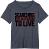 image:imageDays Gone Searching For A Reason To Live Big Chest Logo TShirtHeather Blue
