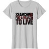 image:imageDays Gone Searching For A Reason To Live Big Chest Logo TShirtSilver Grey