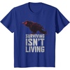 image:imageDays Gone Surviving Isnt Living Crow Quote Big Chest Logo TShirtRoyal Blue