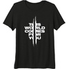 image:imageDays Gone This World Comes For You Distressed Chest Logo Premium Triblend TShirtBlack