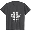 image:imageDays Gone This World Comes For You Distressed Chest Logo TShirtDark Heather Grey