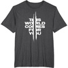 image:imageDays Gone This World Comes For You Distressed Chest Logo TShirtDark Heather Grey