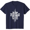 image:imageDays Gone This World Comes For You Distressed Chest Logo TShirtNavy Blue