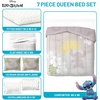 image:imageJay Franco Kids Bed Set Blue PlayStation 7 Piece Full  Cozy Soft Bedding for Stylish Room Dcor with Comforter Sheets amp Pillow CoversBeige  Stitch