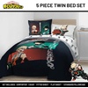 image:imageJay Franco Kids Bed Set Blue PlayStation 7 Piece Full  Cozy Soft Bedding for Stylish Room Dcor with Comforter Sheets amp Pillow CoversBlack  My Hero Academia