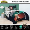 image:imageJay Franco Kids Bed Set Blue PlayStation 7 Piece Full  Cozy Soft Bedding for Stylish Room Dcor with Comforter Sheets amp Pillow CoversBlack  My Hero Academia