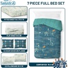 image:imageJay Franco Kids Bed Set Blue PlayStation 7 Piece Full  Cozy Soft Bedding for Stylish Room Dcor with Comforter Sheets amp Pillow CoversBlue  Fantastic Four