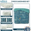 image:imageJay Franco Kids Bed Set Blue PlayStation 7 Piece Full  Cozy Soft Bedding for Stylish Room Dcor with Comforter Sheets amp Pillow CoversBlue  Fantastic Four