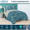 image:imageJay Franco Kids Bed Set Blue PlayStation 7 Piece Full  Cozy Soft Bedding for Stylish Room Dcor with Comforter Sheets amp Pillow CoversBlue  Fantastic Four