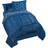 image:imageJay Franco Kids Bed Set Blue PlayStation 7 Piece Full  Cozy Soft Bedding for Stylish Room Dcor with Comforter Sheets amp Pillow CoversBlue  Playstation
