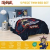 image:imageJay Franco Kids Bed Set Blue PlayStation 7 Piece Full  Cozy Soft Bedding for Stylish Room Dcor with Comforter Sheets amp Pillow CoversBlue  Yu Gi Oh