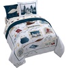 image:imageJay Franco Kids Bed Set Blue PlayStation 7 Piece Full  Cozy Soft Bedding for Stylish Room Dcor with Comforter Sheets amp Pillow CoversDark Grey  Harry Potter