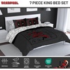 image:imageJay Franco Kids Bed Set Blue PlayStation 7 Piece Full  Cozy Soft Bedding for Stylish Room Dcor with Comforter Sheets amp Pillow CoversGray  Deadpool