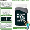 image:imageJay Franco Kids Bed Set Blue PlayStation 7 Piece Full  Cozy Soft Bedding for Stylish Room Dcor with Comforter Sheets amp Pillow CoversGreen  Minecraft 01