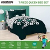 image:imageJay Franco Kids Bed Set Blue PlayStation 7 Piece Full  Cozy Soft Bedding for Stylish Room Dcor with Comforter Sheets amp Pillow CoversGreen  Minecraft 01