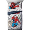 image:imageJay Franco Kids Bed Set Blue PlayStation 7 Piece Full  Cozy Soft Bedding for Stylish Room Dcor with Comforter Sheets amp Pillow CoversGrey  Spiderman
