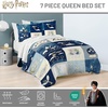 image:imageJay Franco Kids Bed Set Blue PlayStation 7 Piece Full  Cozy Soft Bedding for Stylish Room Dcor with Comforter Sheets amp Pillow CoversMulti  Harry Potter
