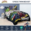 image:imageJay Franco Kids Bed Set Blue PlayStation 7 Piece Full  Cozy Soft Bedding for Stylish Room Dcor with Comforter Sheets amp Pillow CoversMulti  Marvel Rivals