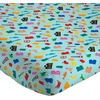 image:imageJay Franco Kids Sheet Cartoon Set with Fitted Flat Sheets amp Pillow Cover  UltraSoft Bedding with Pillowcase for Room Decor Blue  PlayStation 3 Piece TwinTeal  Lego