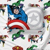 image:imageJay Franco Kids Sheet Cartoon Set with Fitted Flat Sheets amp Pillow Cover  UltraSoft Bedding with Pillowcase for Room Decor Blue  PlayStation 3 Piece TwinWhite  Avengers