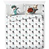 image:imageJay Franco Kids Sheet Cartoon Set with Fitted Flat Sheets amp Pillow Cover  UltraSoft Bedding with Pillowcase for Room Decor Blue  PlayStation 4 Piece QueenWhite  My Hero Academia