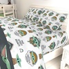 image:imageJay Franco Kids Sheet Cartoon Set with Fitted Flat Sheets amp Pillow Cover  UltraSoft Bedding with Pillowcase for Room Decor Blue  PlayStation 4 Piece QueenWhite  Mandalorian