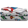 image:imageJay Franco Kids Sheet Cartoon Set with Fitted Flat Sheets amp Pillow Cover  UltraSoft Bedding with Pillowcase for Room Decor Blue  PlayStation 4 Piece QueenWhite  Avengers