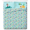 image:imageJay Franco Kids Sheet Cartoon Set with Fitted Flat Sheets amp Pillow Cover  UltraSoft Bedding with Pillowcase for Room Decor Blue  PlayStation 4 Piece QueenTeal  Lego