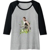 image:imageThe Last of Us Part II Abby Anderson Floral Watercolor Logo Raglan Baseball TeeBlackAthletic Heather