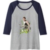 image:imageThe Last of Us Part II Abby Anderson Floral Watercolor Logo Raglan Baseball TeeNavy BlueAthletic Heather